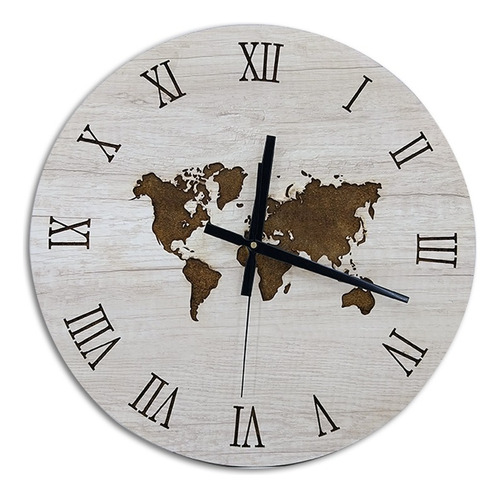 Reloj Cosmopolita Madela Calada Mdf 30x30 Cm