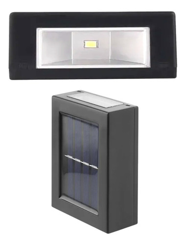 Imagen 4 de 10 de Pack X2 Aplique Led Exterior Resiste Impermeable Luz Cálida