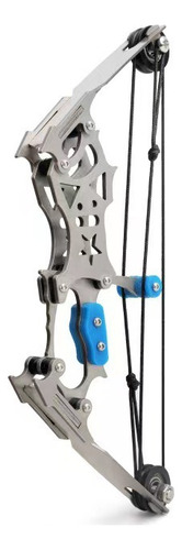 Mini Bow And Arrow, Small Pulley Bow, Indoor Shooting Toy Gris