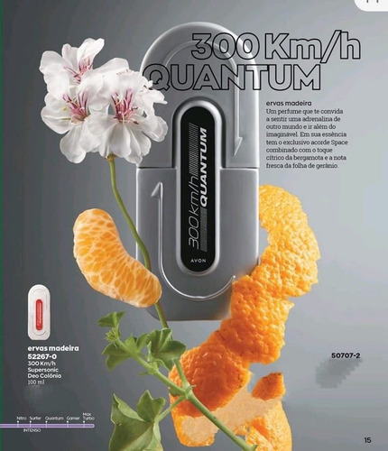 Colônia 300km/h Quantum 100ml - Avon