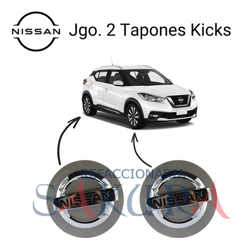 2 Copas Rin Aluminio Nissan Kicks 2017