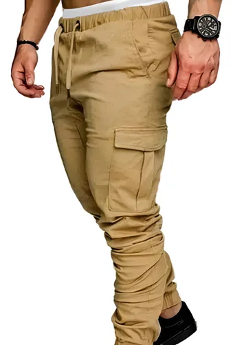 Pantalon cargo ajusté homme best sale
