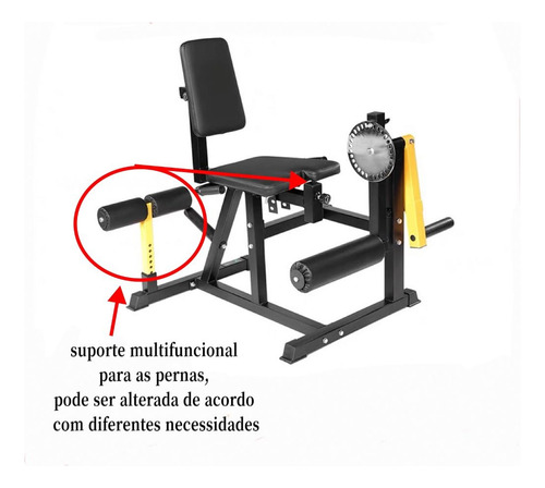 Cadeira Extensora E Flexora Exercit Para Anilhas Adking
