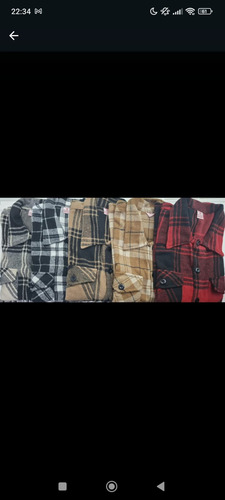 Camisaco Hombre Paño Leñador Cuadrille