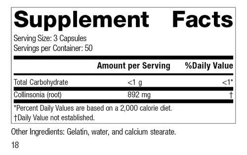 Standard Process Collinsonia Root - Suplemento Vascular De A