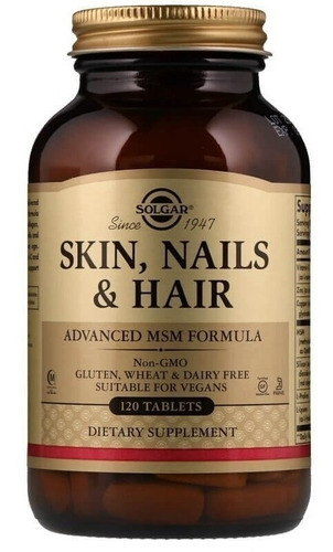 Solgar | Skin Nails & Hair Advanced Msm Formula | 60 Tablets