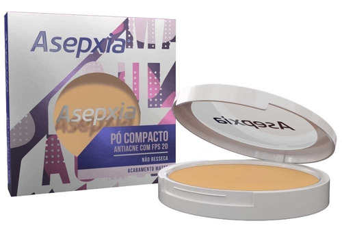 Base Facial Pó Compacto Asepxia Bege Claro 10g