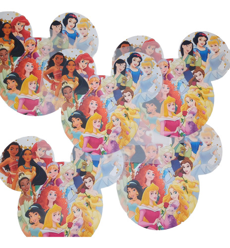Parche Encanto Real Princesas 5pzas 19x22cm Mp1013 Blanco