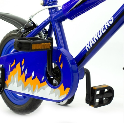Imagen 6 de 10 de Bicicleta Para Niño Color Azul Rodado 12 Randers