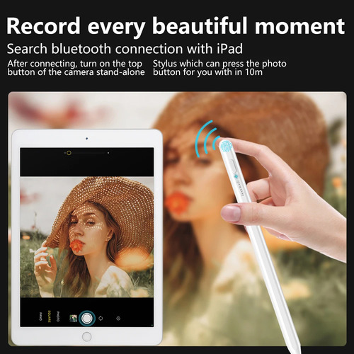 Caneta Pencil Goojodoq Para iPad Palm Rejection 1.0mm Branca