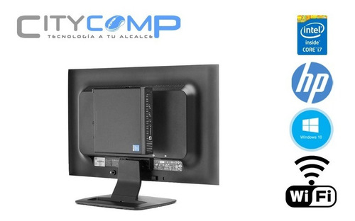 Potente Pc Hp Intel Core I7, 8 Gb Ram, Monitor 19, Wifi (Reacondicionado)