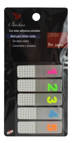 Set 3 Pcs Notas Adhesivas Tipo Post It Numeros 100pcs 10390