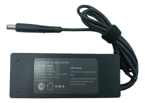Cargador Para Notebook Hp Pavilion Dv4 Dv5 Dv6 Cq40 Cq60 Negro
