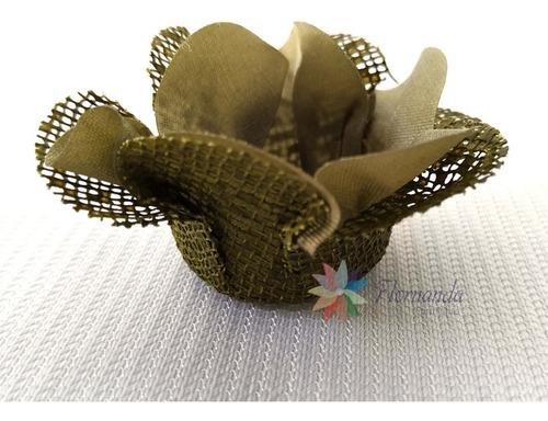 Imagem 9 de 9 de 100 Forminha P Doces Modelo Flor Dupla Tela Escócia E Tecido