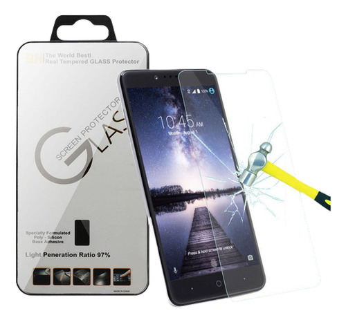 3pcs Templado Vidrio Protector De Pantalla Film Para Zte Zma