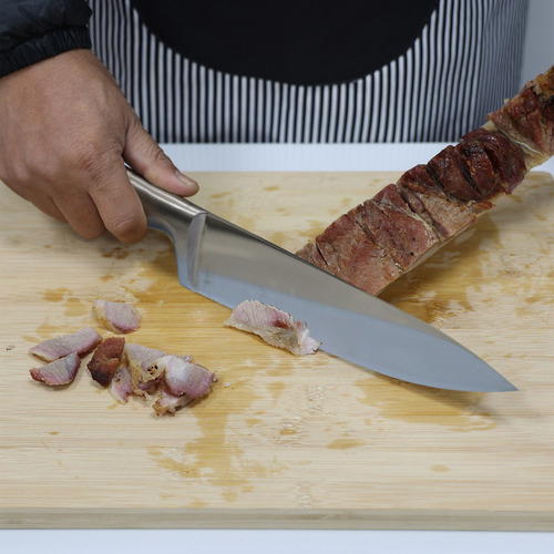 Kit De Facas de Cozinha Grandes de Aço Inoxidavel 3cr13 Conjunto Completo De 5 Peças Para Cozinha Churrasco Cabo Inox Ergonomico Faca Do Chef Santoku Pão Descascar Multiuso