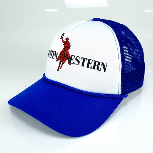 Boné Austin Western Snapback Tela Masculino Cowboy Azul