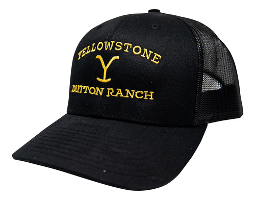 Trucker Hat Changes Yellowstone Dutton Ranch Black Mesh