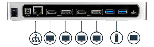 Docking Station Startech 4k 2 Monitores Usb-c Displaylink