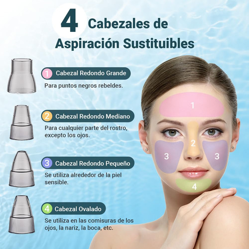 Removedor De Espinillas Limpiador Poros, 4 Sondas Con 3