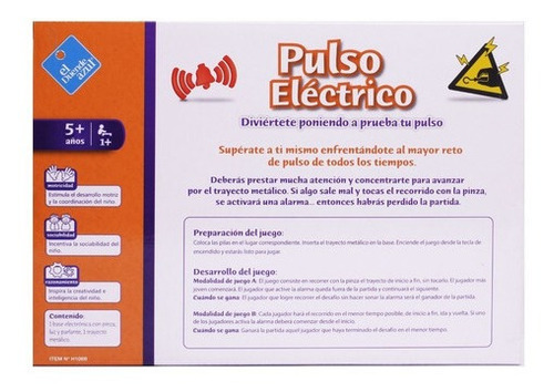 Imagen 5 de 7 de Juego De Mesa Pulso Electrico Equilibrio - El Duende Azul