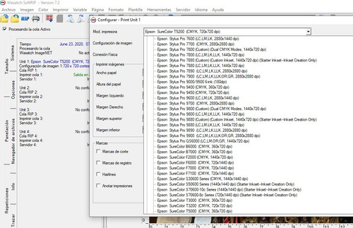Wasatch 7.2 Full Para Serigrafia Y Sublimacion