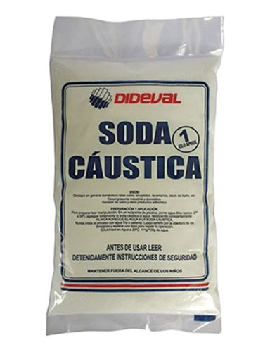 Soda Caustica 1kg Dideval Destapa Desagues Cañerias