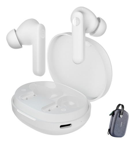 Fone De Ouvido In-ear Sem Fio Haylou Moripods Branco + Case