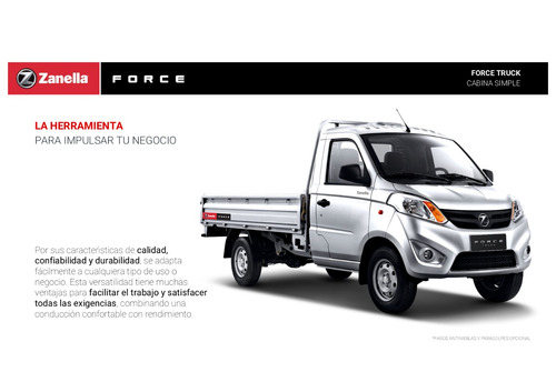 Utilitario Zanella Force Truck Cabina Simple