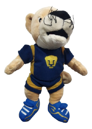 Peluche Pumas Goyo 2025 Musical Mi Alegria Color Azul