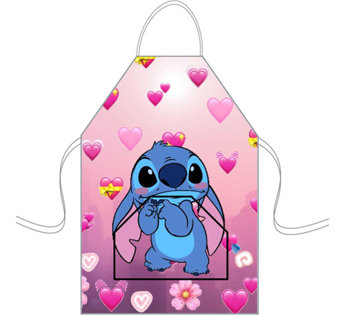 Delantal Cocina Mediano Para Niños Mini Chef Personalizado Stich 7 Personalizado