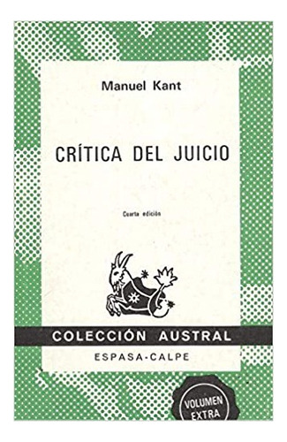 Libro: Critica De La Razón Práctica / Immanuel Kant 