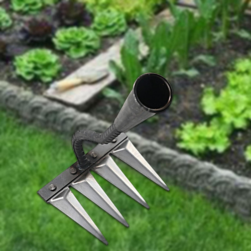 Herramienta De Malezas De Hierba De Jardinería, 4 Dientes