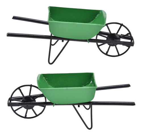 Carrito De Jardín Con Forma De Mini Carretilla, Tamaño 1:12