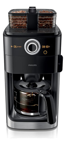 Philips Cafetera Con Molinillo De Café - Jarra Cristal