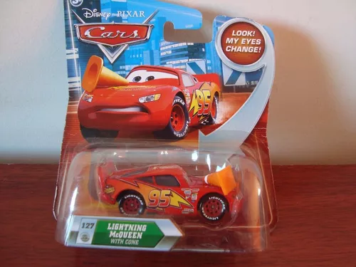 Disney Cars Series 3 Lightning McQueen with Cone Diecast Car