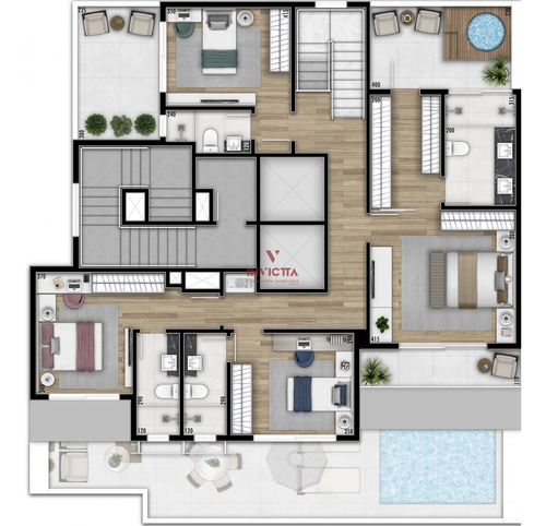 Imagem 13 de 17 de Apartamento Com 3 Dormitórios À Venda Com 302m² Por R$ 2.060.000,00 No Bairro Bigorrilho - Curitiba / Pr - Aa 1570