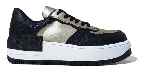 Imagen 3 de 5 de Zapatillas Praga Negro/peltre