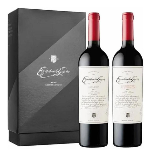 Vino Escorihuela Gascon Malbec + Caber X2 Caja Fullescabio