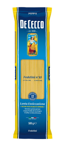 Fideos De Cecco Fedelini N° 10 500 Gr. 