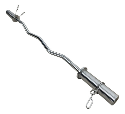 Barra W Olímpica 1.20m 6kg Musculação Cor Cromado