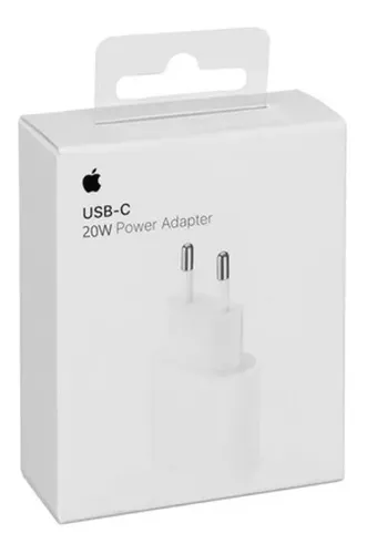 Cargador Adaptador Apple Tipo C iPhone 12 Carga Rápida 20w