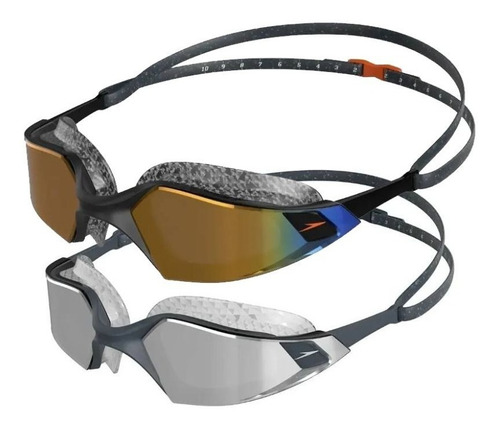 Gafas De Natación Speedo Aquapulse Pro Mirror Antiempañante Color Plateado