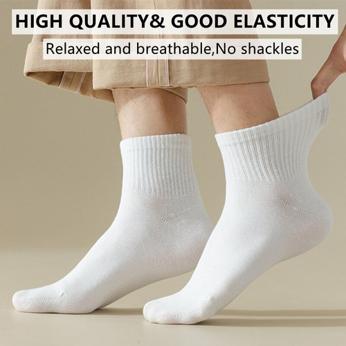 5 Pares De Calcetas De Algodón Para Hombre