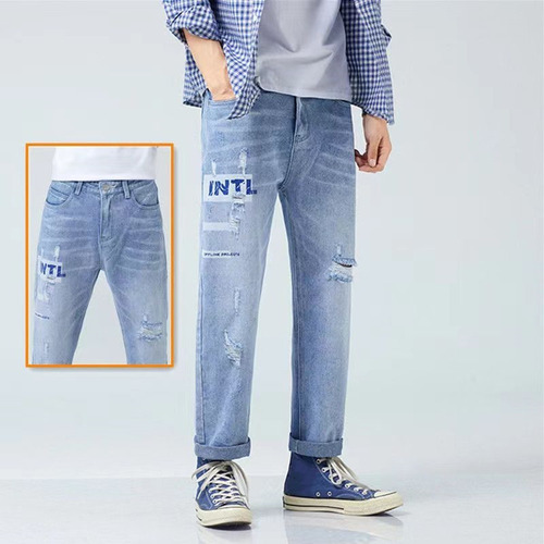 Jeans Largos Básicos Para Hombre N Wds02