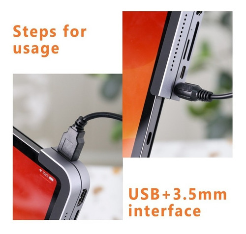 Imagen 6 de 7 de Webcam Hd (720p) Usb + Jack 3.5 Mm Cámara Hd Con Micrófono