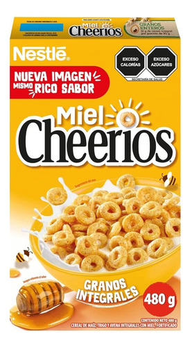 3 Cereal Nestlé Cheerios Manzana Canela, Avena, Miel