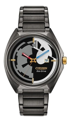 Reloj Citizen Eco Drive Star Wars Classic Aw157851w Color de la correa Negro Color del bisel Negro Color del fondo Negro