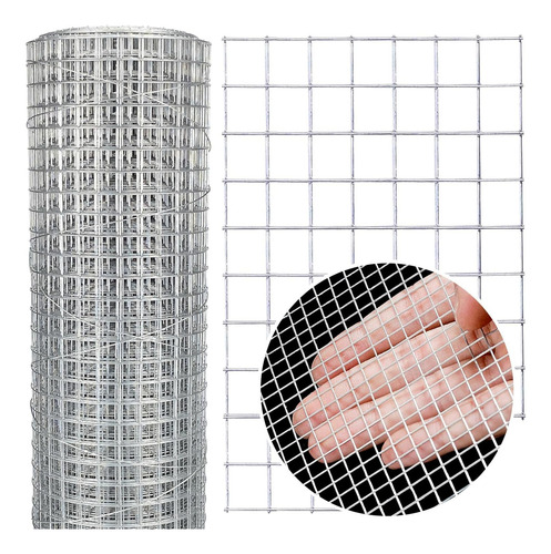 Rollo De Malla De Alambre Galvanizado De 4 X 20 Pies 1/...