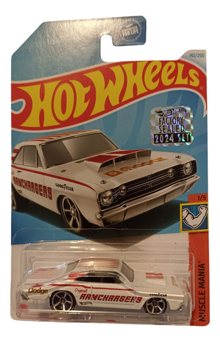 68 Dodge Dart Hot Wheels, Factory Sealed 2024. Blanco
